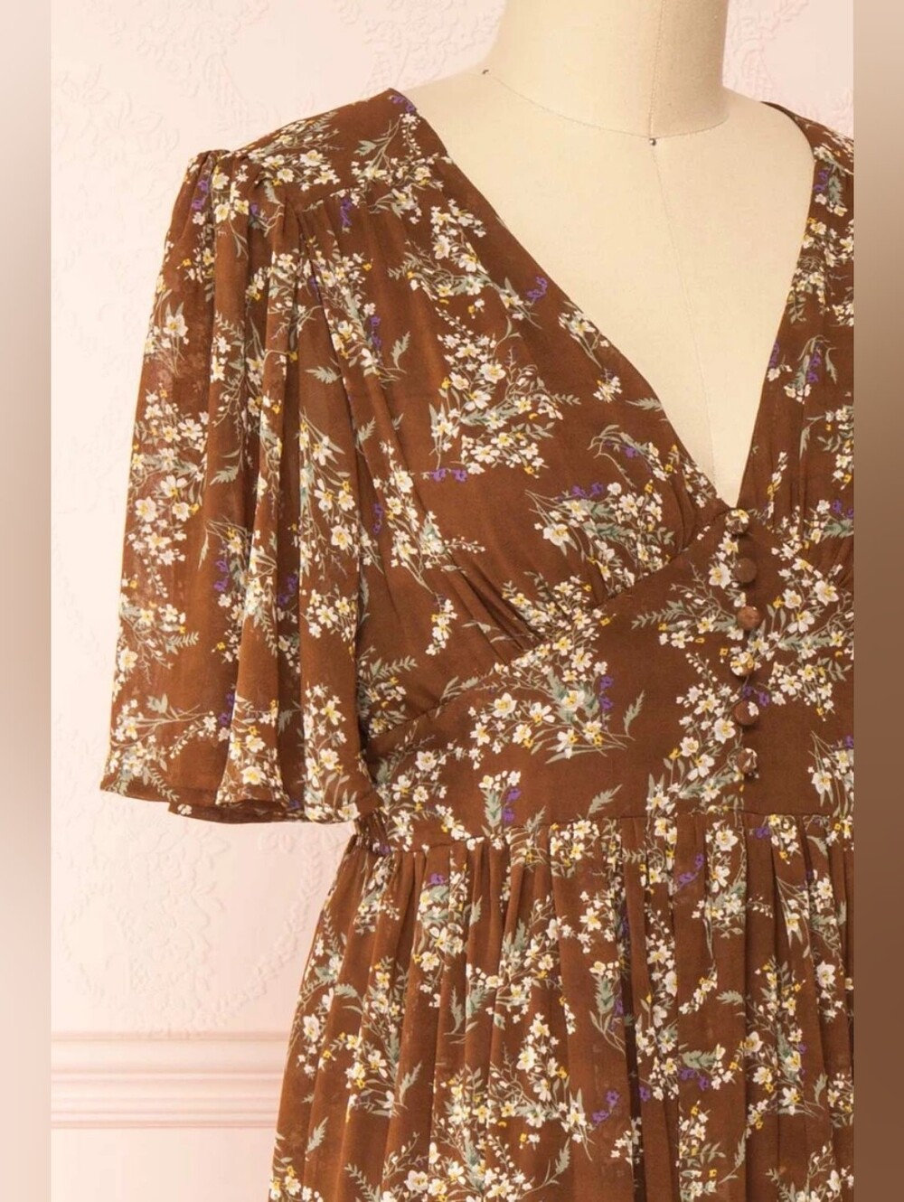 Floral Midi Dress - Picture 2 of 4